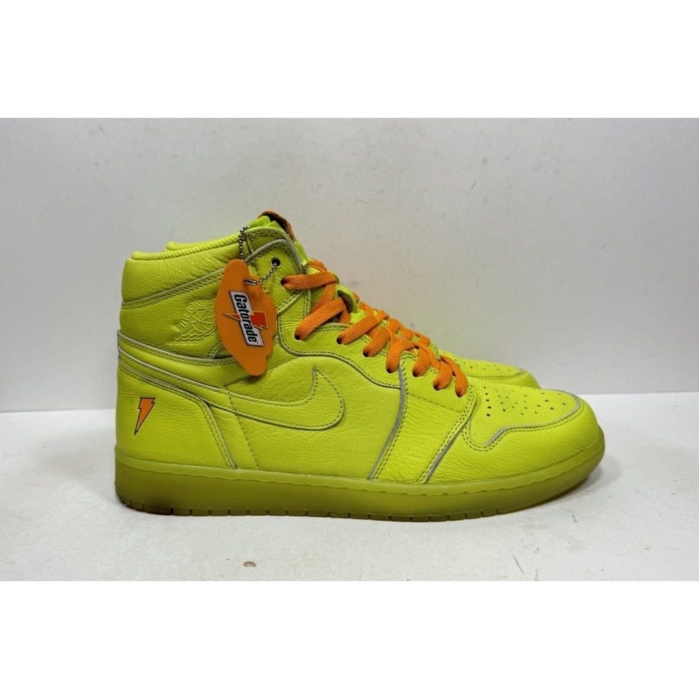 Air Jordan 1 Retro High OG Men's Sz 13 G8RD Gatorade Pack Cyber Lime AJ5997-345